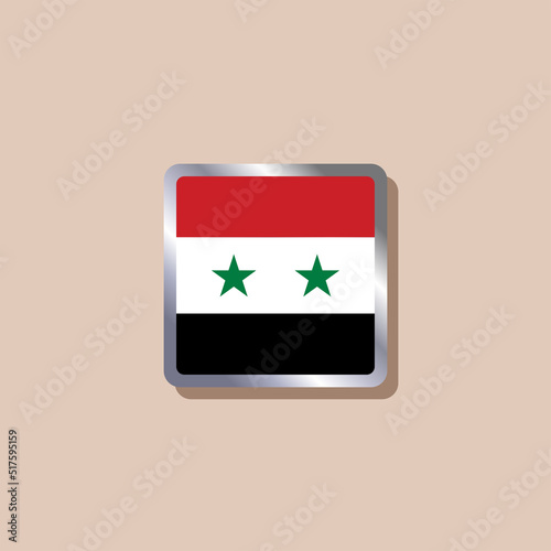 Illustration of Syria flag Template