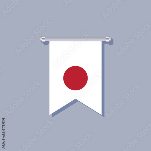 Free Download Illustration of Japan flag Template - GFXLoad