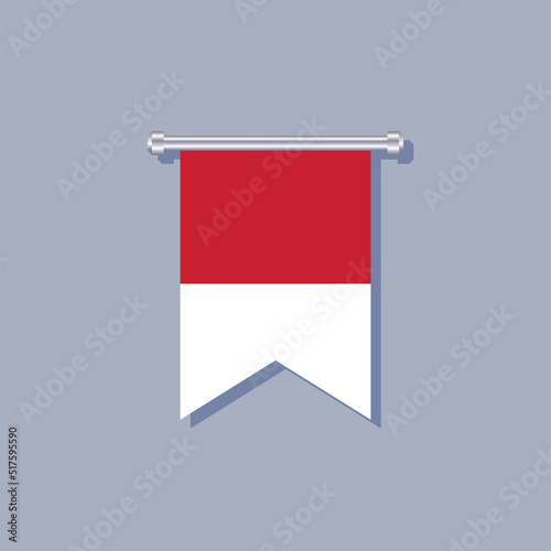 Free Download Illustration of Indonesia flag Template - GFXLoad