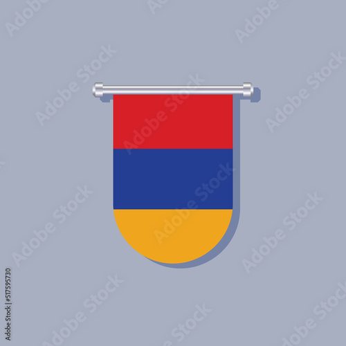 Illustration of Armenia flag Template Free Download Illustration of Armenia flag Template - GFXLoad