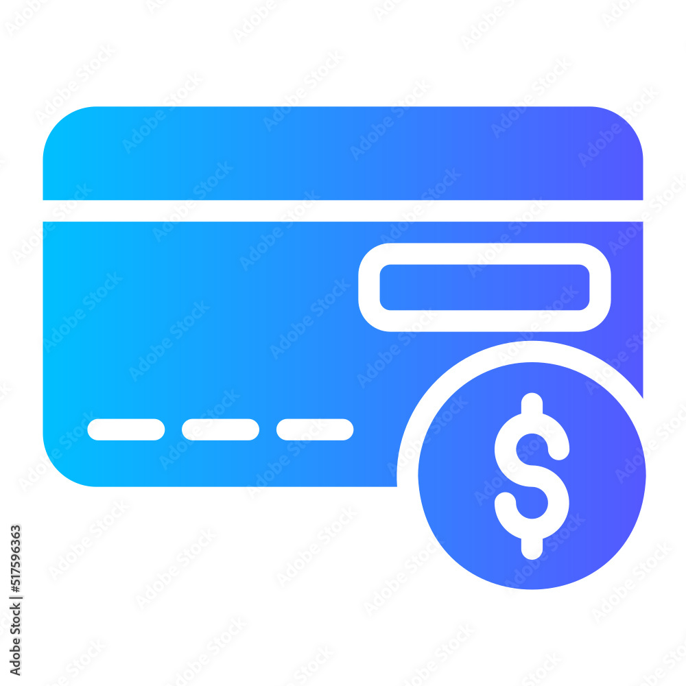money card gradient icon money card gradient icon