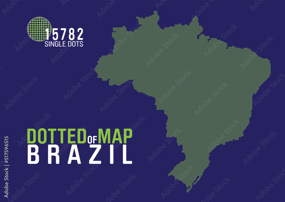 dotted map of brazil