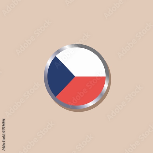 Free Download Illustration of Czech Republic flag Template - GFXLoad