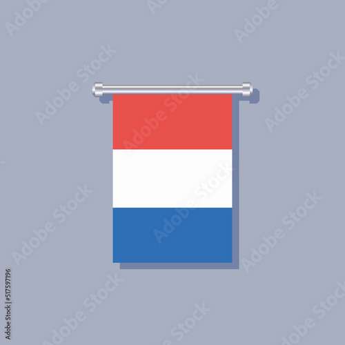 Free Download Illustration of Luxembourg flag Template - GFXLoad
