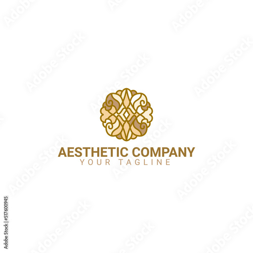 Logo Aesthetic Company Vector Illustration . Suitable for your company