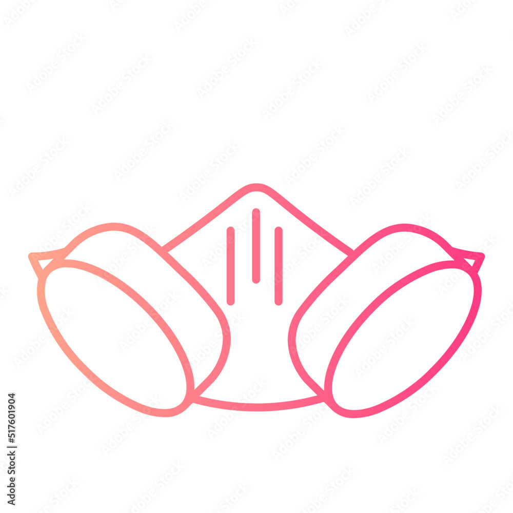 Naklejka premium gas mask gradient icon