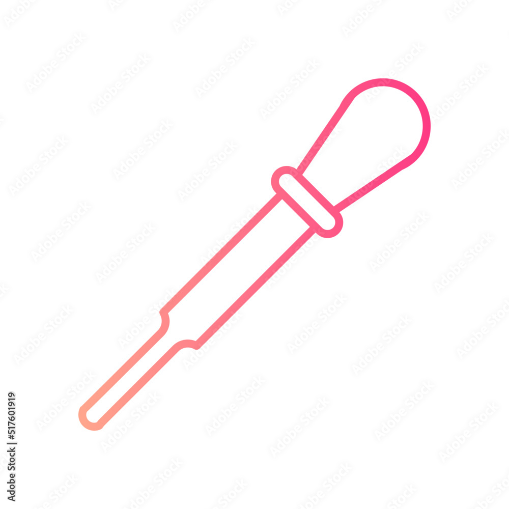 measuring pipette gradient icon
