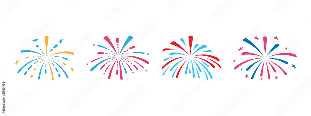 Fireworks icon set design template vector illustration