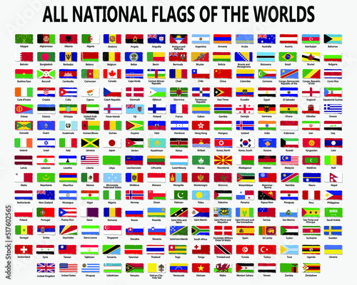 All national flags countries of the world.

