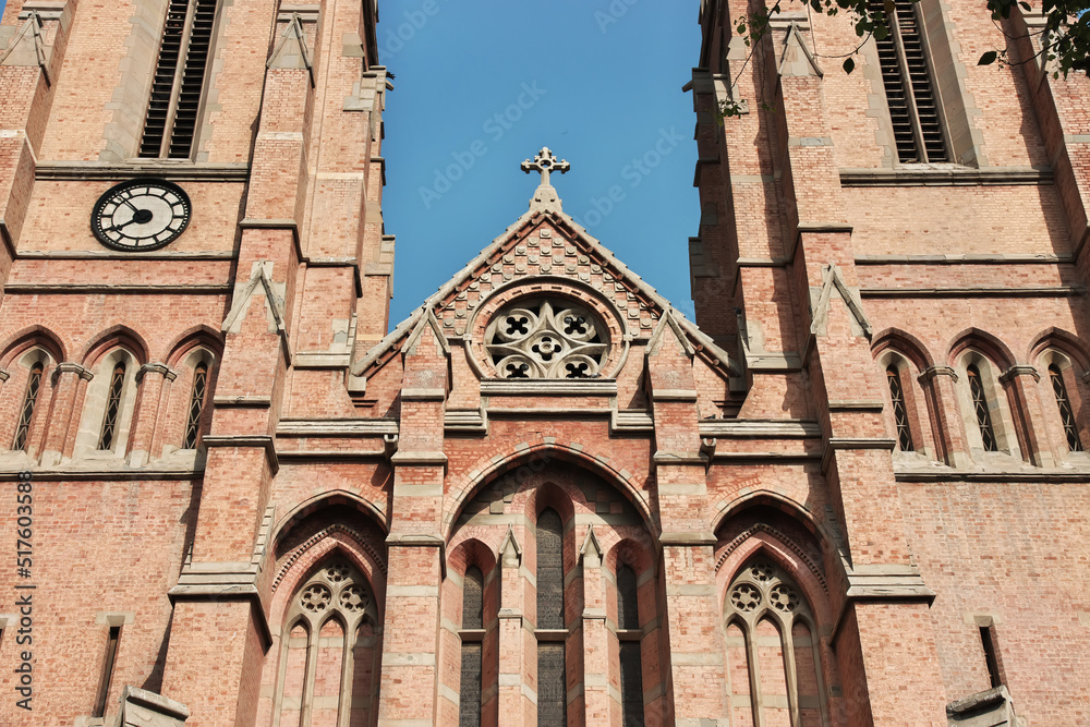 The vintage church in Lahore, Punjab province, Pakistan