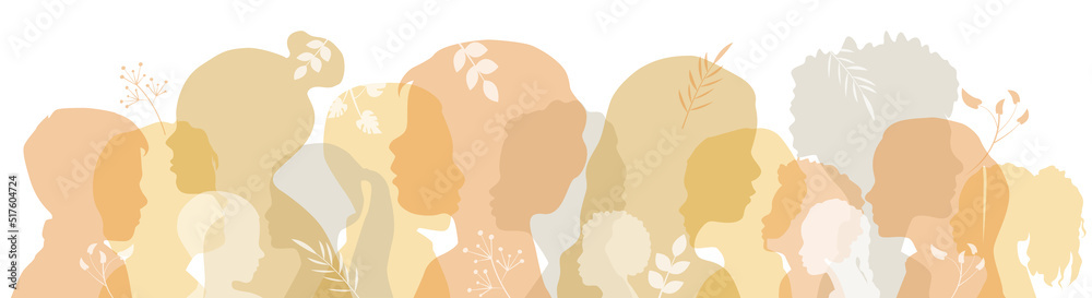 Children of different ethnicities stand side by side together. Flat vector illustration. - obrazy, fototapety, plakaty 