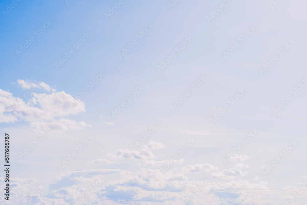 blue sky white clouds sunlight natural beauty