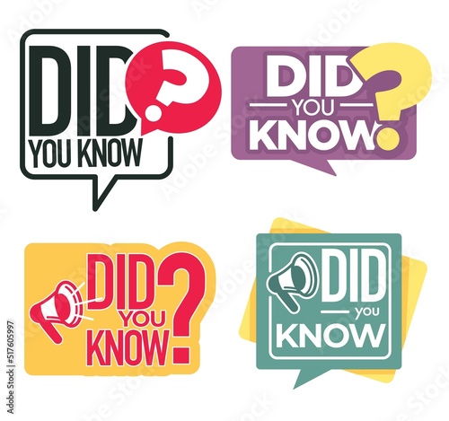 Question or interesting fact did you know isolated icon vector information