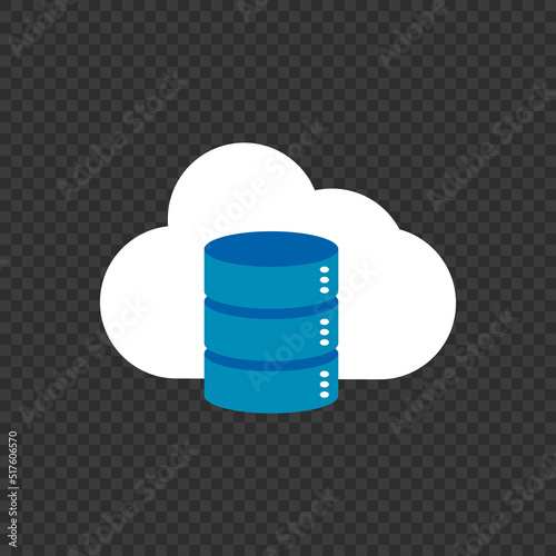 Cloud Server. Cloud and server icon. Vector.
