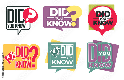 Question or interesting fact did you know isolated icon vector information