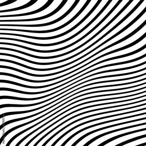 Abstract illustration of a black stripe pattern.hypnosis spiral.Black And White Spiral.seamless wave line pattern.Curved Stripes Abstract Stripes Stock.Abstract Black and White. © vandana