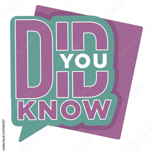 Question or interesting fact did you know isolated icon vector information