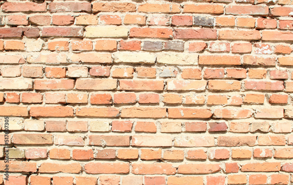 Obraz premium Stein Backstein Mauer Brick Wall Stone Backsteinmauer