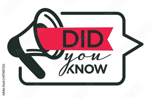 Question or interesting fact did you know isolated icon vector information