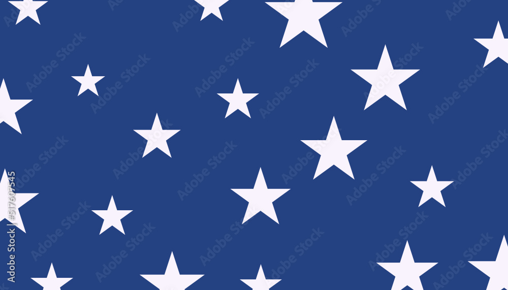USA style seamless pattern white stars on blue background. illustration USA style seamless pattern white stars on blue background. illustration