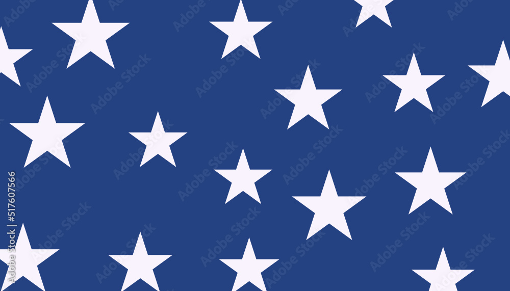 USA style seamless pattern white stars on blue background. illustration USA style seamless pattern white stars on blue background. illustration