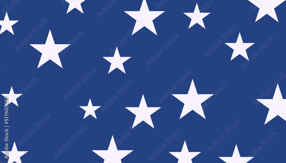 USA style seamless pattern white stars on blue background. illustration USA style seamless pattern white stars on blue background. illustration
