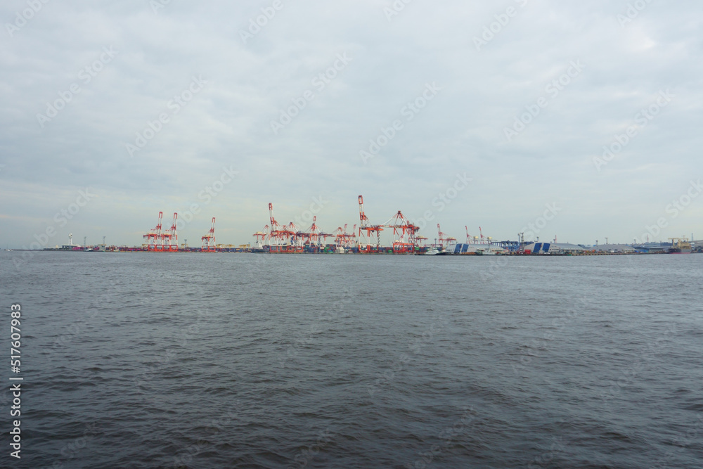 Tokyo Bay. Yokohama Port is an all-round port, handling various cargos such, container