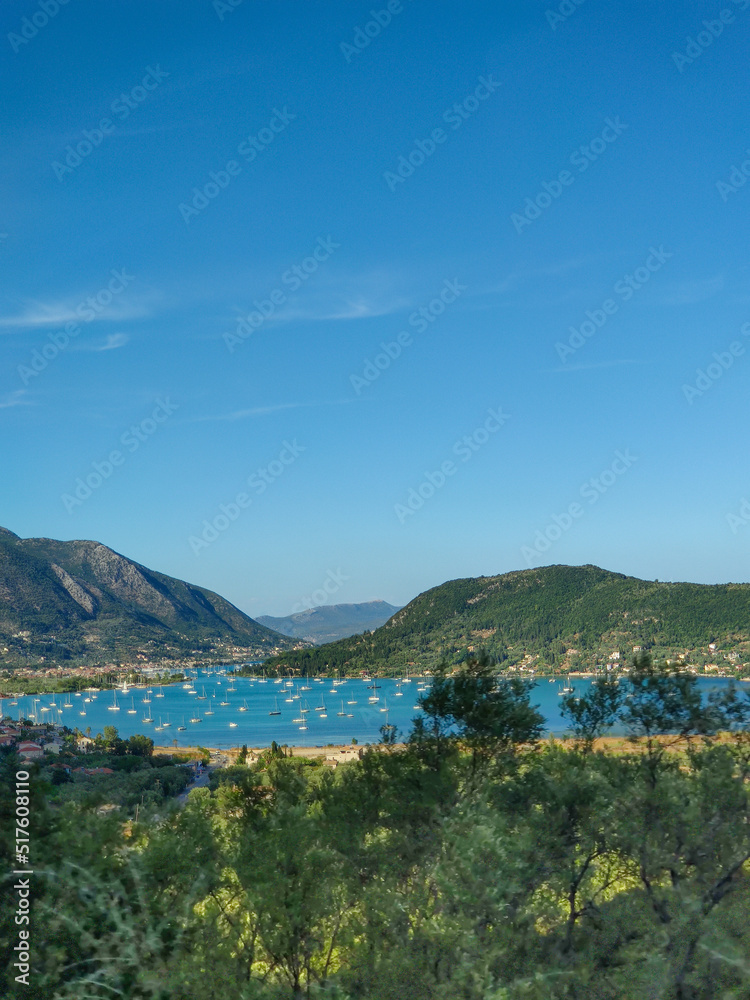 landscape of lefkada island