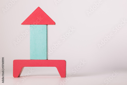 Arrow Shape Wooden Cubes