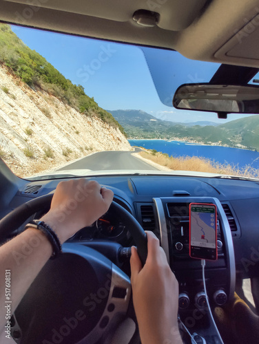 greece car travel summer vacation