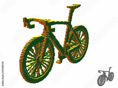 Velo bicycle made from cube...