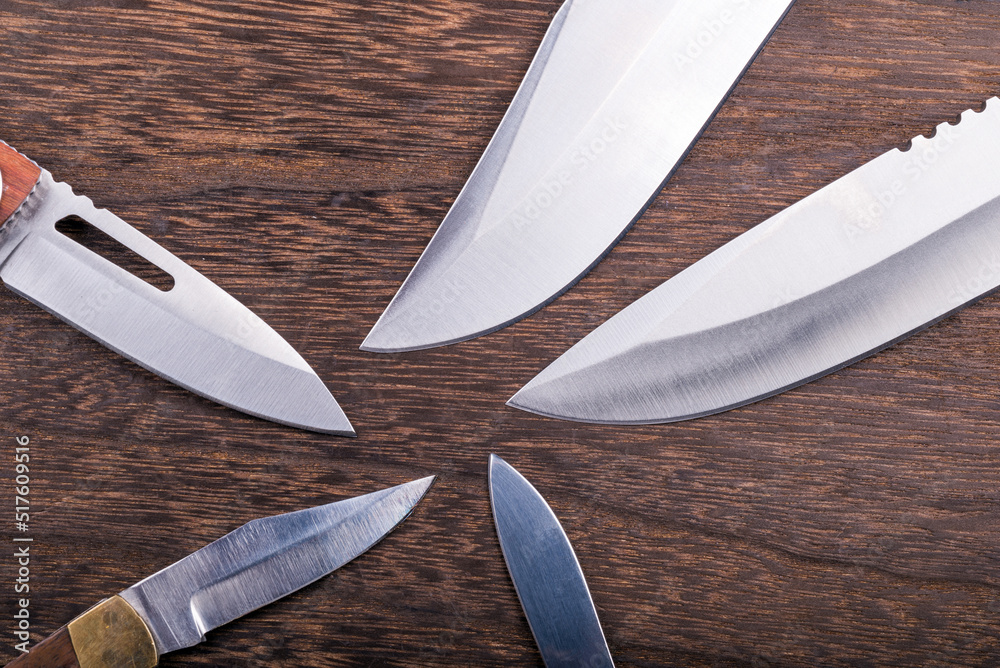 色々なナイフの刃先部分 Stock Photo | Adobe Stock