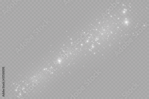 Snow and wind on a transparent background. Winter and snow.Vector