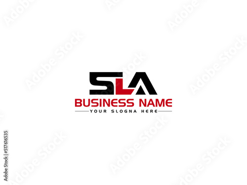 Letter SLA Logo Icon, Colorful SL s l a Logo image Vector With Creative Three Alphabet Letter Design For Your Brand