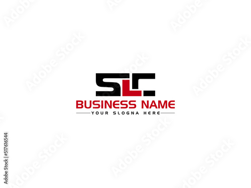 Letter SLC Logo Icon, Colorful SL s l c Logo image Vector With Creative Three Alphabet Letter Design For Your Brand photo