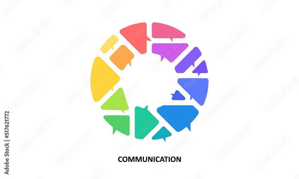 Speech bubbles logo, communication concept, social media, networking, business, Marketing , forum, review, chat. vector illustration Speech bubbles logo, communication concept, social media, networking, business, Marketing , forum, review, chat. vector illustration