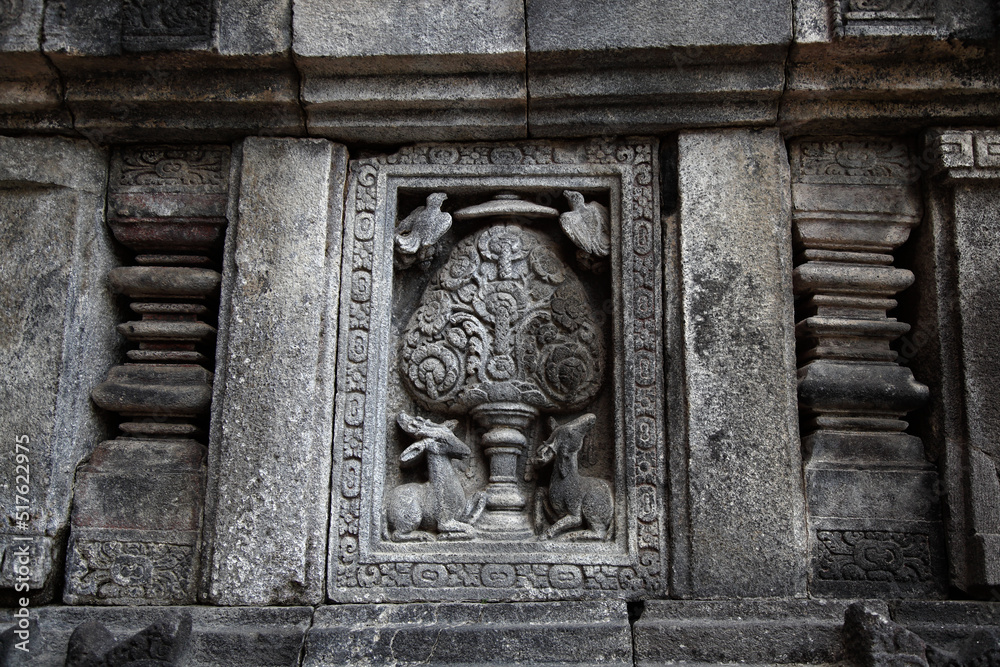 Relief in Candi Prambanan, Prambanan Temple, Yogyakarta, Central Java, Indonesia