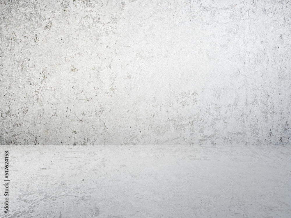 concrete white room concrete white room