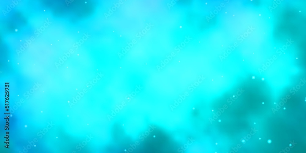 Fototapeta premium Light BLUE vector layout with bright stars.