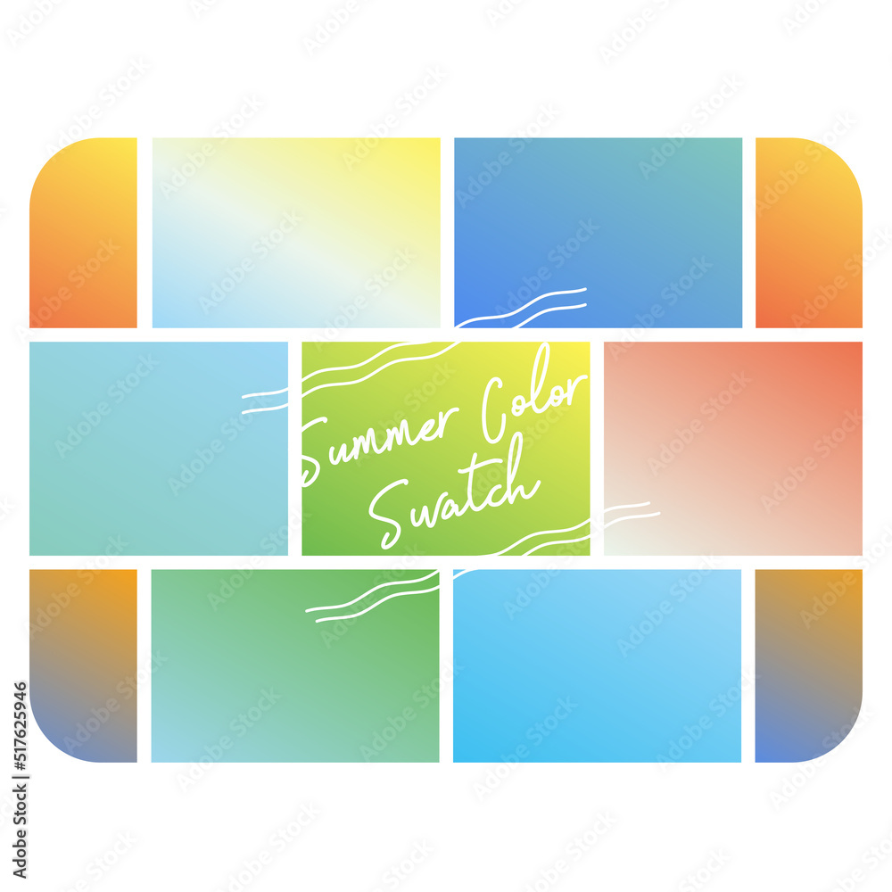 Fototapeta premium グラデーション 配色