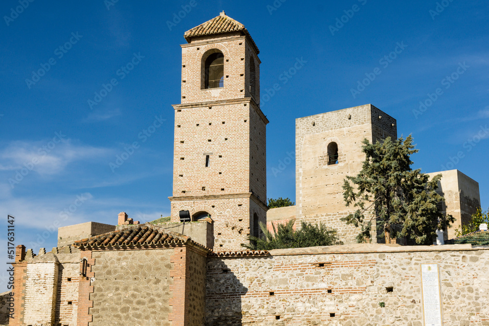 Castillo de Álora, siglo X,  Cerro de Las Torres. monumento nacional , Álora, Malaga, Andalucia, Spain