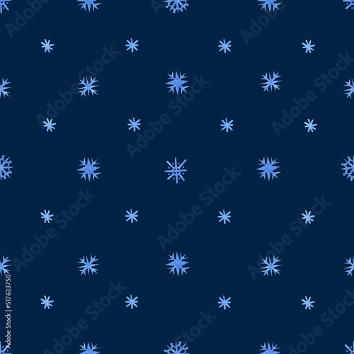 Pattern with snowflakes