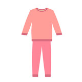 Nightwear, nightdress, nightshirt. jpg of pajamas for sleep, parties, holidays. Textile night clothes for kids and parents sleepwear bedtime pajama colored pictures jpeg illustration. youth male cloth