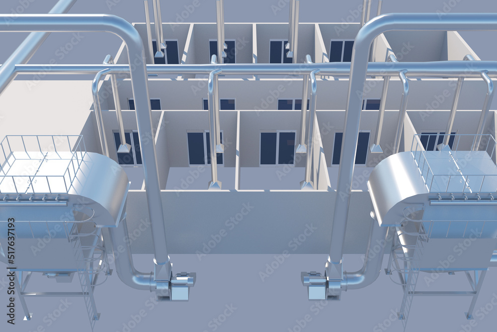 background network ventilation system in the premises Stock