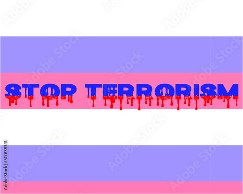 Stop Putin Stop War text with Ukraine flag. International protest, Stop the war against Ukraine. Vector illustration