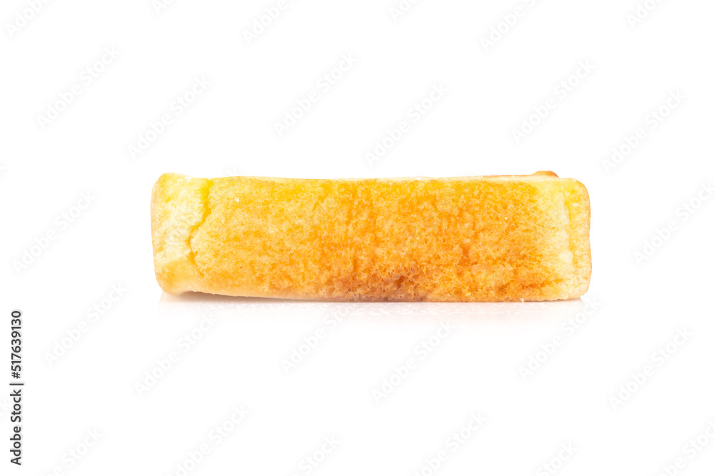 buttered bread isolated on white background buttered bread isolated on white background
