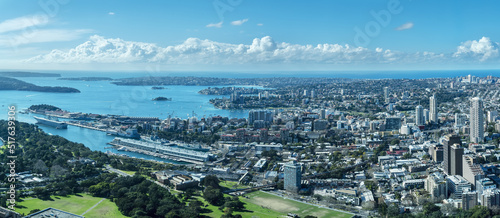 Beautiful panoramic scenery of Sydney from Sydney Tower Eye , Australia