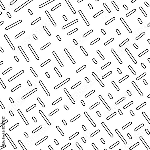 Simple Seamless pattern background vector with black and white color, quadrangles,diagonal, mansory pattern for textile, wrapping paper, fast food pacaging and other purpose.  photo