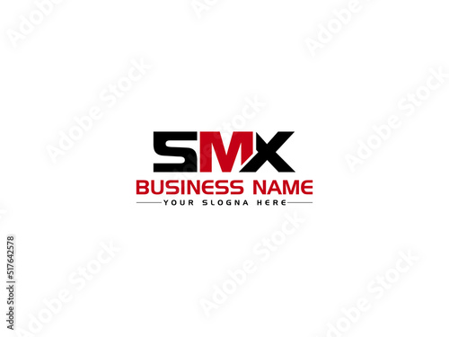 Premium SMX Logo Letter, Creative SM s m x Logo Icon Vector With Colorful Three Letter Image Design For All Kind Of Use