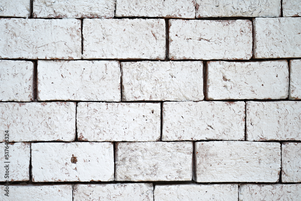 White bricks that may be part of the house's walls can be used as a background image in product advertising. White bricks that may be part of the house's walls can be used as a background image in product advertising.